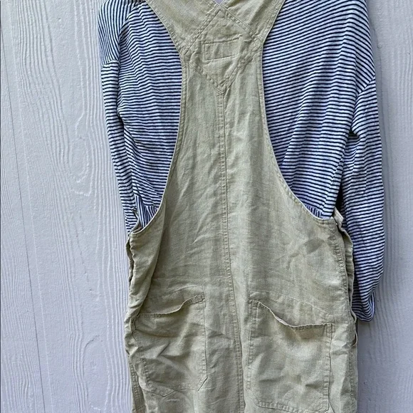 Eddie Bauer Linen Jumper Overall Dress - Picture 4 of 6
